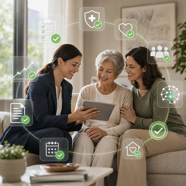 Healthcare AI agents for end-of-care management with discharge summaries, outcome reports, risk insights, and care closure checks.