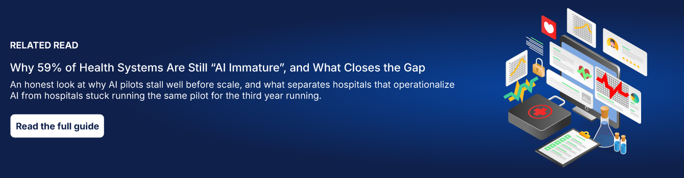 Why 59% of Health Systems Are Still “AI Immature,” and What Closes the Gap