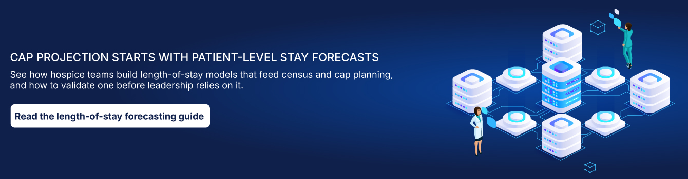Cap projection starts with patient-level stay forecasts